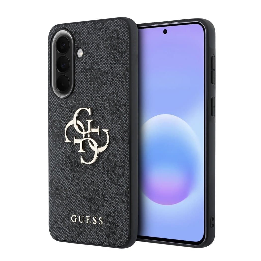 Kryt Guess PU 4G Metal Logo pro Samsung Galaxy A57 šedý - náhled 1