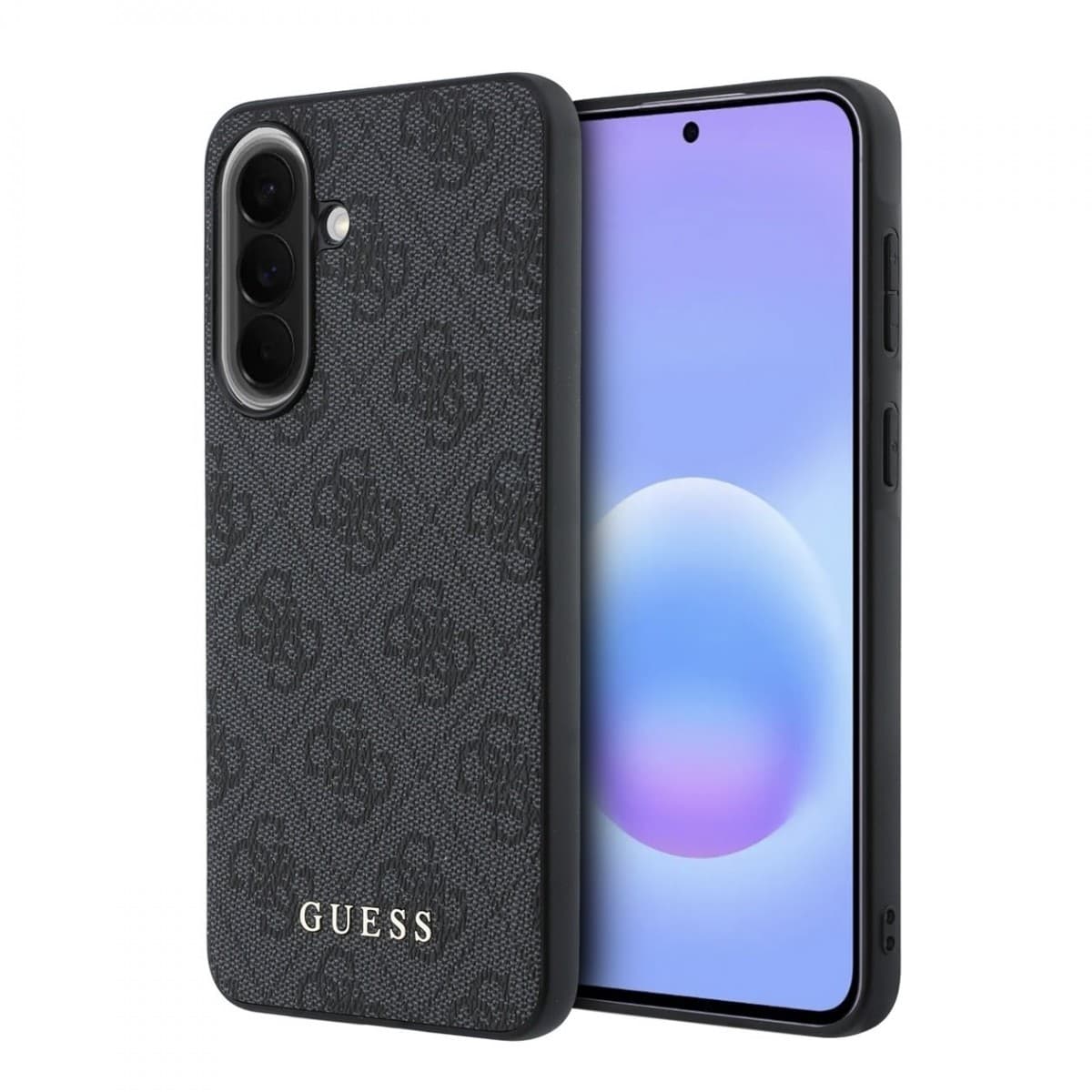 Kryt Guess PU 4G Metal Classic Logo pro Samsung Galaxy A57 šedý - náhled 1