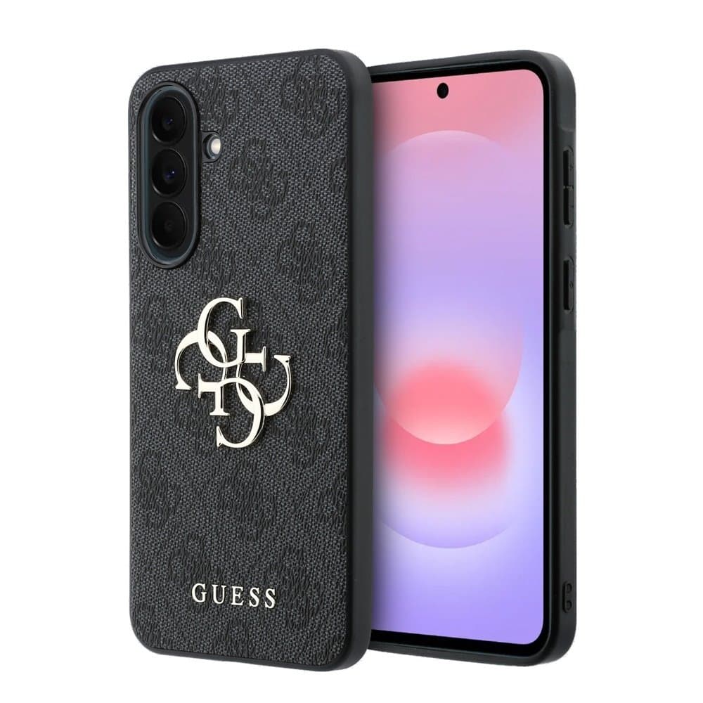 Kryt Guess PU 4G Metal Logo pro Samsung Galaxy A37 šedý - náhled 1