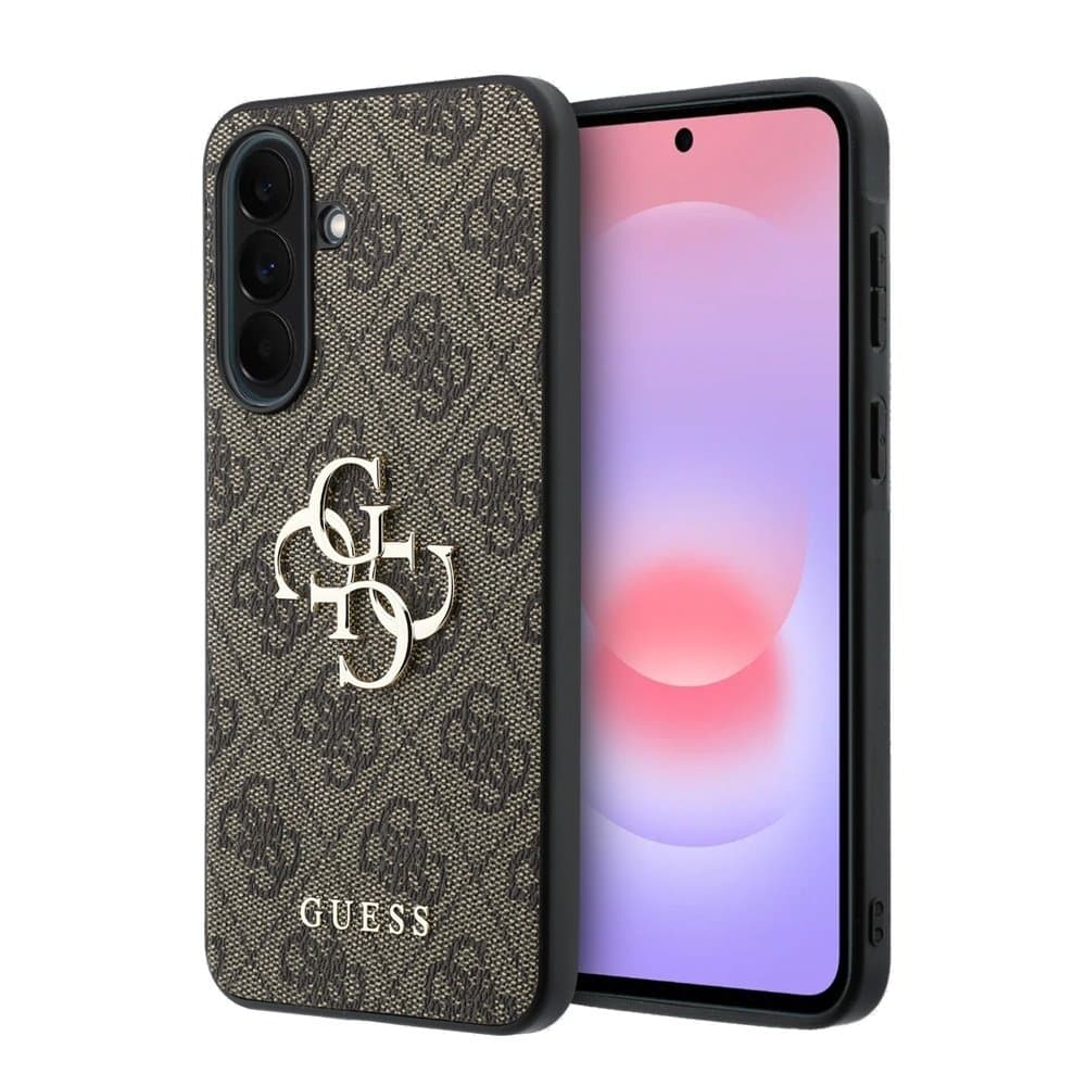 Kryt Guess PU 4G Metal Logo pro Samsung Galaxy A37 hnědý - náhled 1