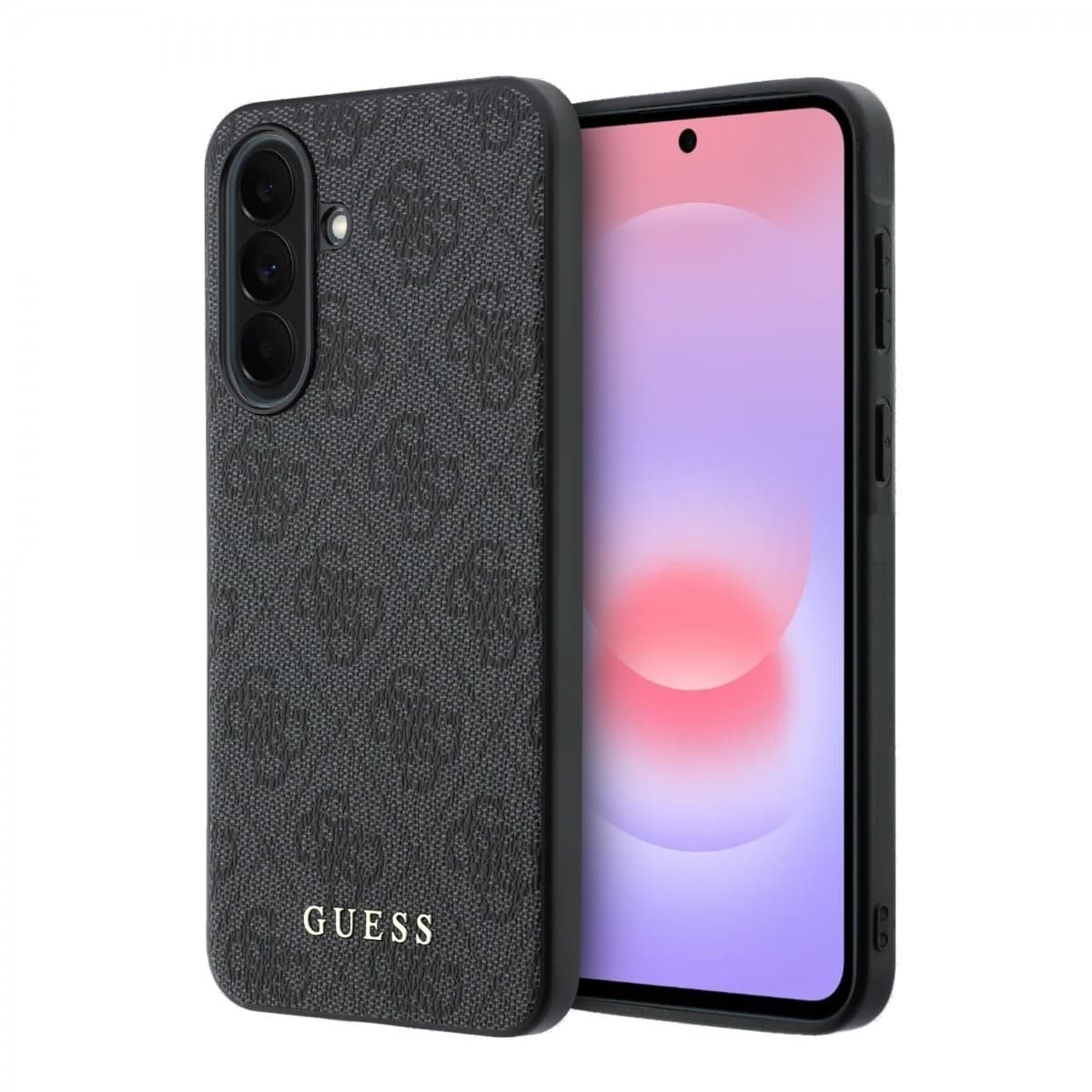 Kryt Guess PU 4G Metal Classic Logo pro Samsung Galaxy A37 šedý - náhled 1