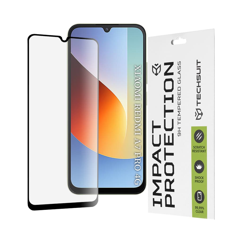 Ochranné tvrzené sklo Techsuit 111D Full Cover Xiaomi Redmi A7 Pro 4G černé - náhled 1
