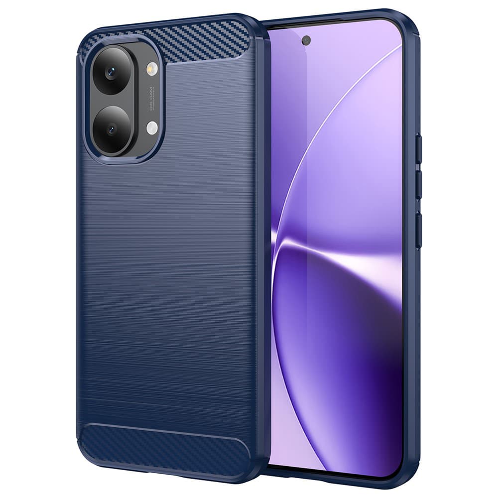 Kryt Techsuit Carbon Silicone Xiaomi Poco X8 Pro Max modrý - náhled 1