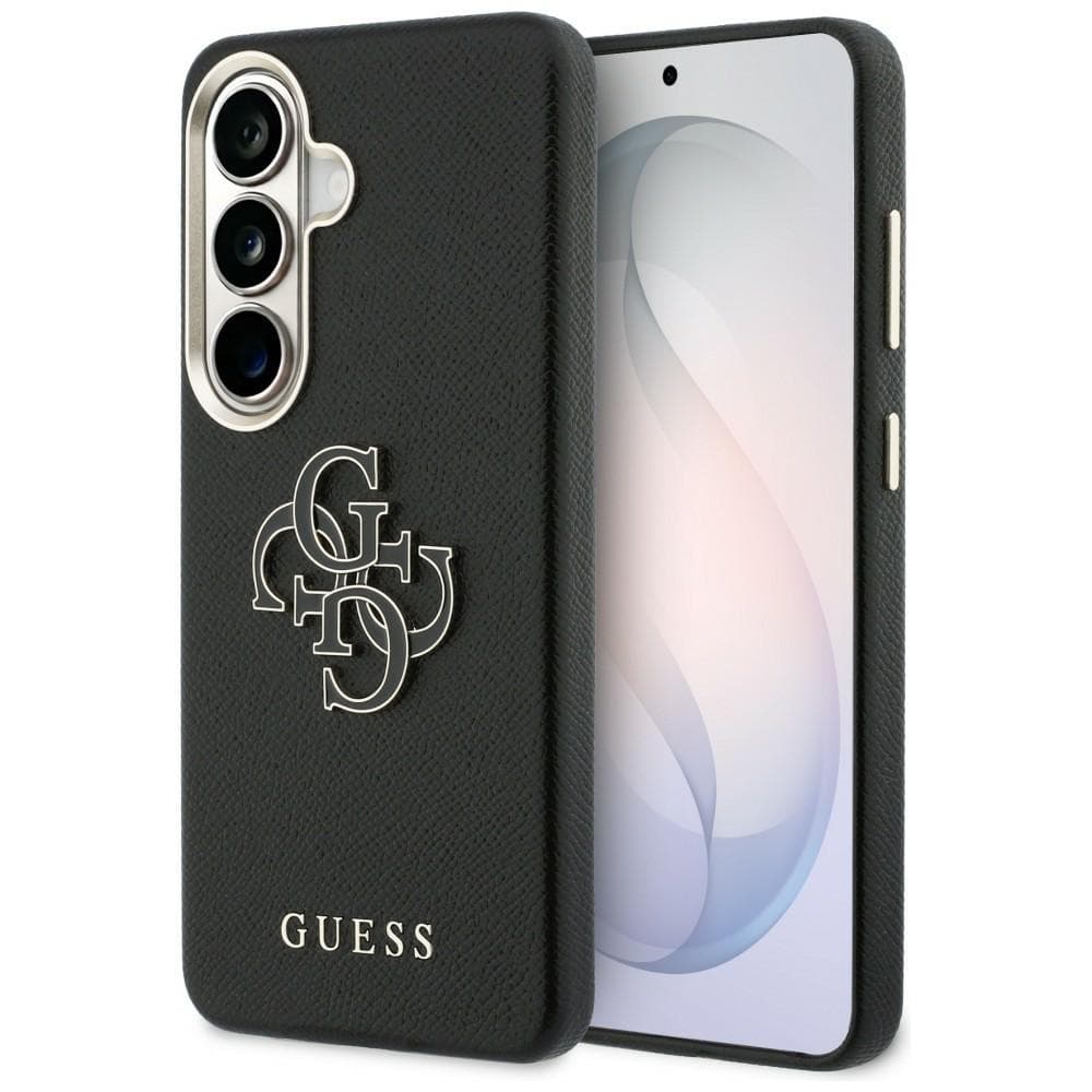 Kryt Guess Grained Big 4G Metal Logo Samsung Galaxy S26 Plus černý - náhled 1