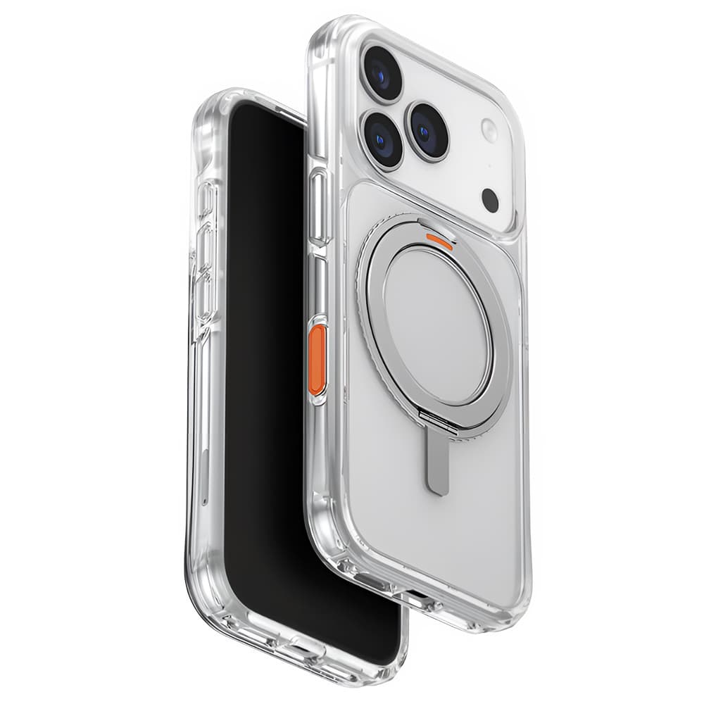 Kryt UNIQ Swivix 360 Kickstand iPhone 17 Pro stříbrný - náhled 1