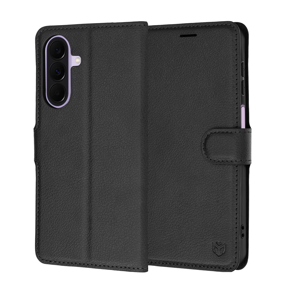 Knížkové pouzdro Techsuit Leather Folio Samsung Galaxy A27 5G černé - náhled 1