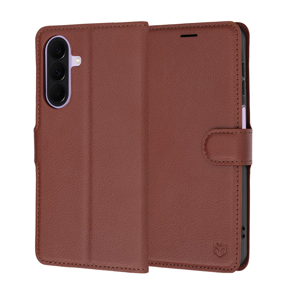 Knížkové pouzdro Techsuit Leather Folio Samsung Galaxy A27 5G hnědé - náhled 1