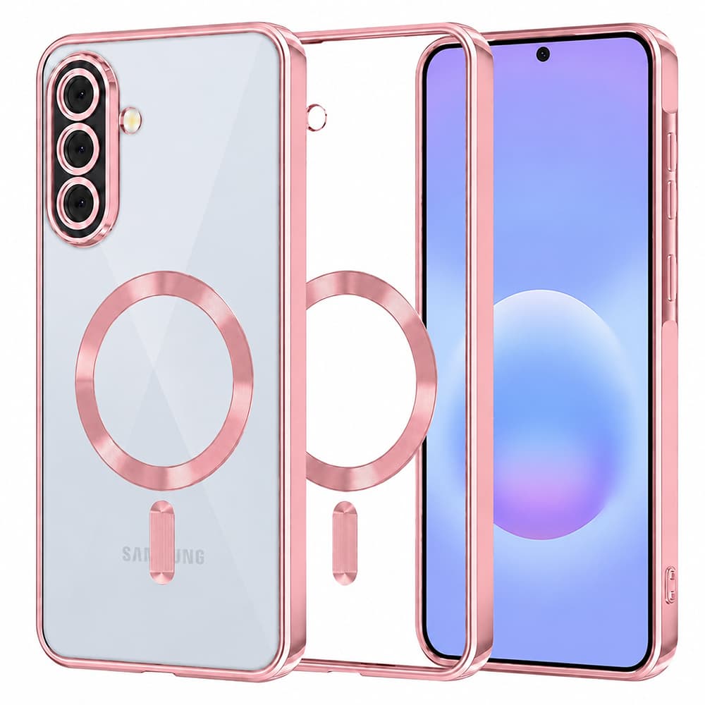 Kryt Techsuit Luxury Crystal MagSafe Samsung Galaxy A57 5G růžový - náhled 1