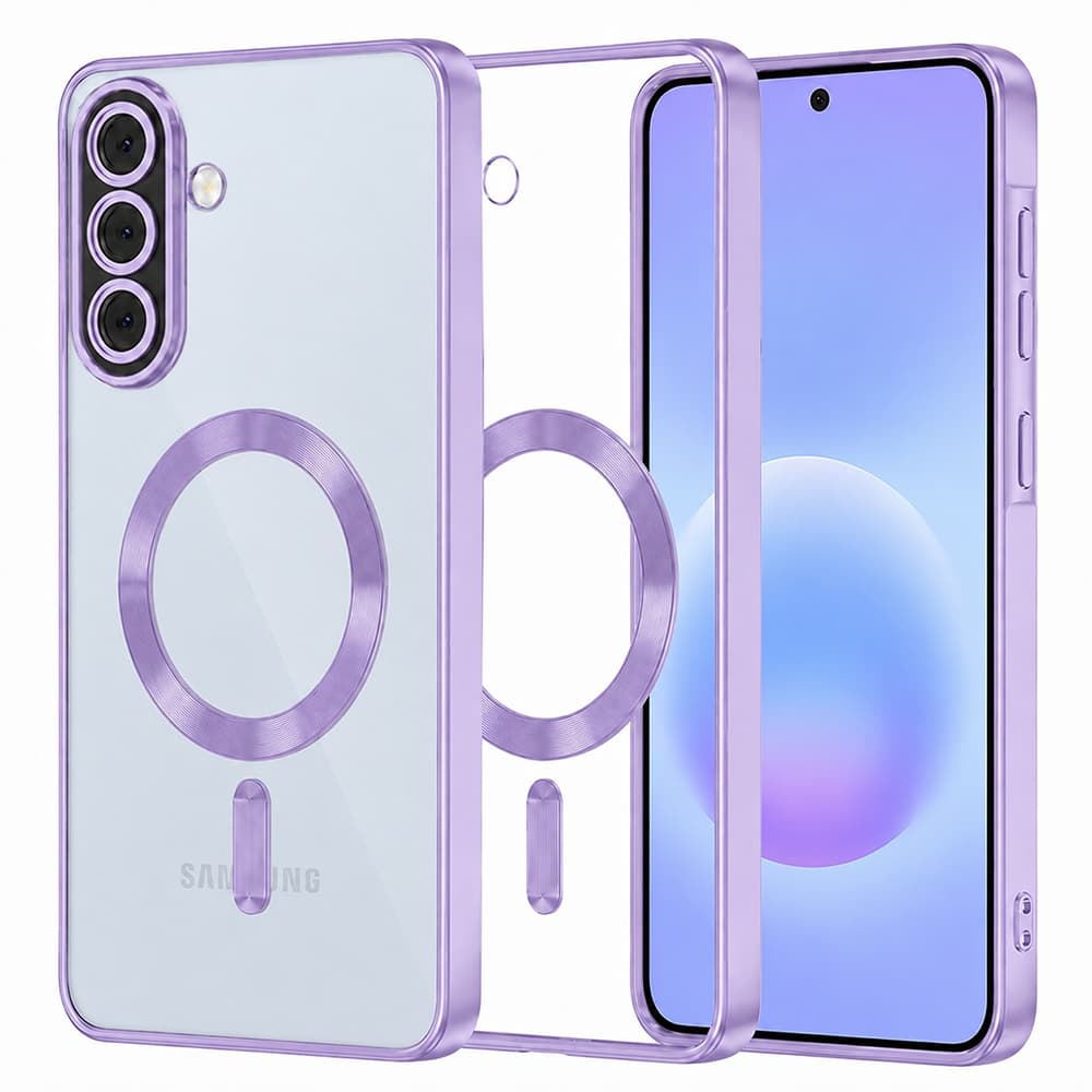 Kryt Techsuit Luxury Crystal MagSafe Samsung Galaxy A57 5G světle fialový - náhled 1
