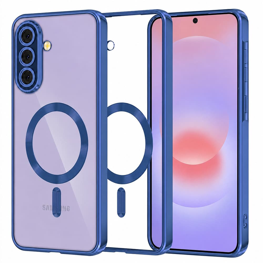 Kryt Techsuit Luxury Crystal MagSafe Samsung Galaxy A37 5G tmavě modrý - náhled 1
