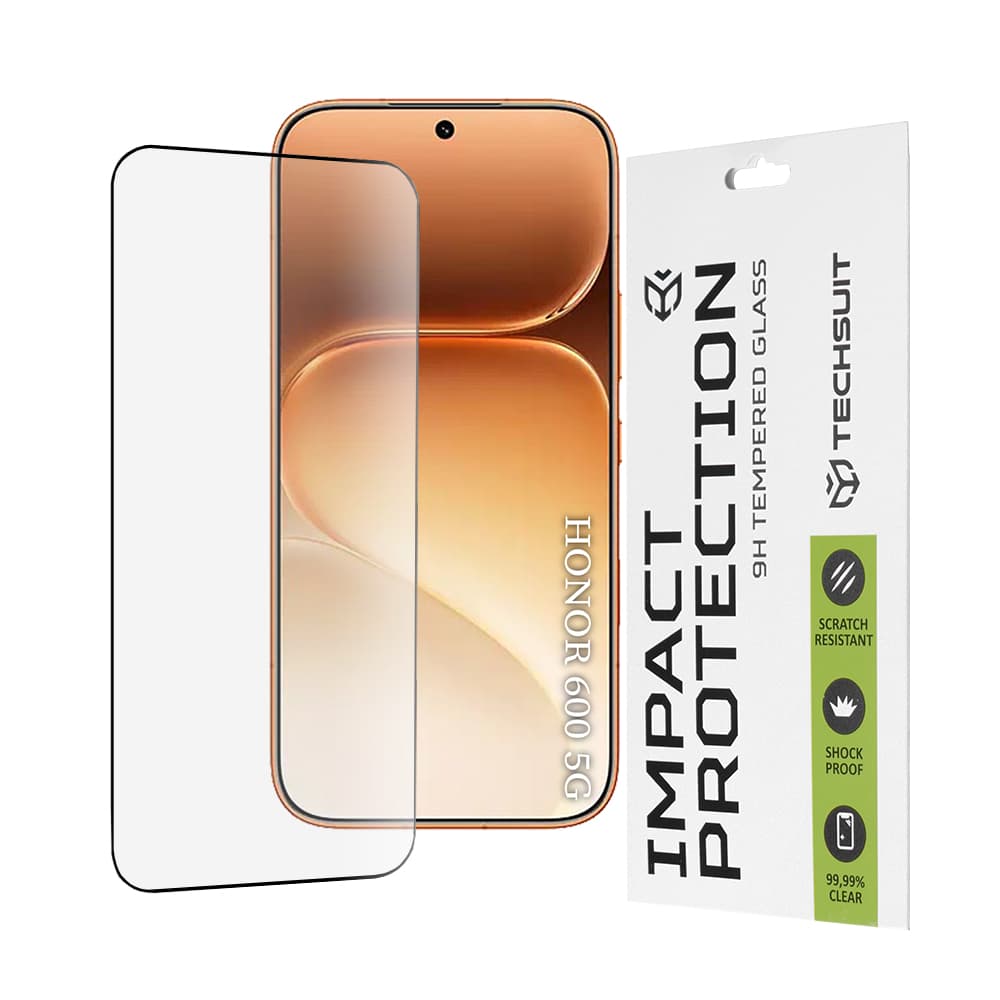 Ochranné sklo Techsuit 111D Full Cover Full Glue Glass Honor 600 600 Pro černé - náhled 1