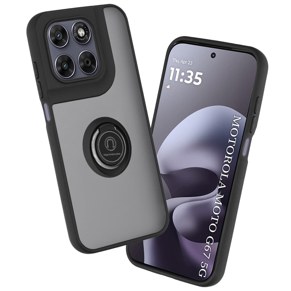 Kryt Techsuit Glinth Motorola Moto G77 G67 černý - náhled 1