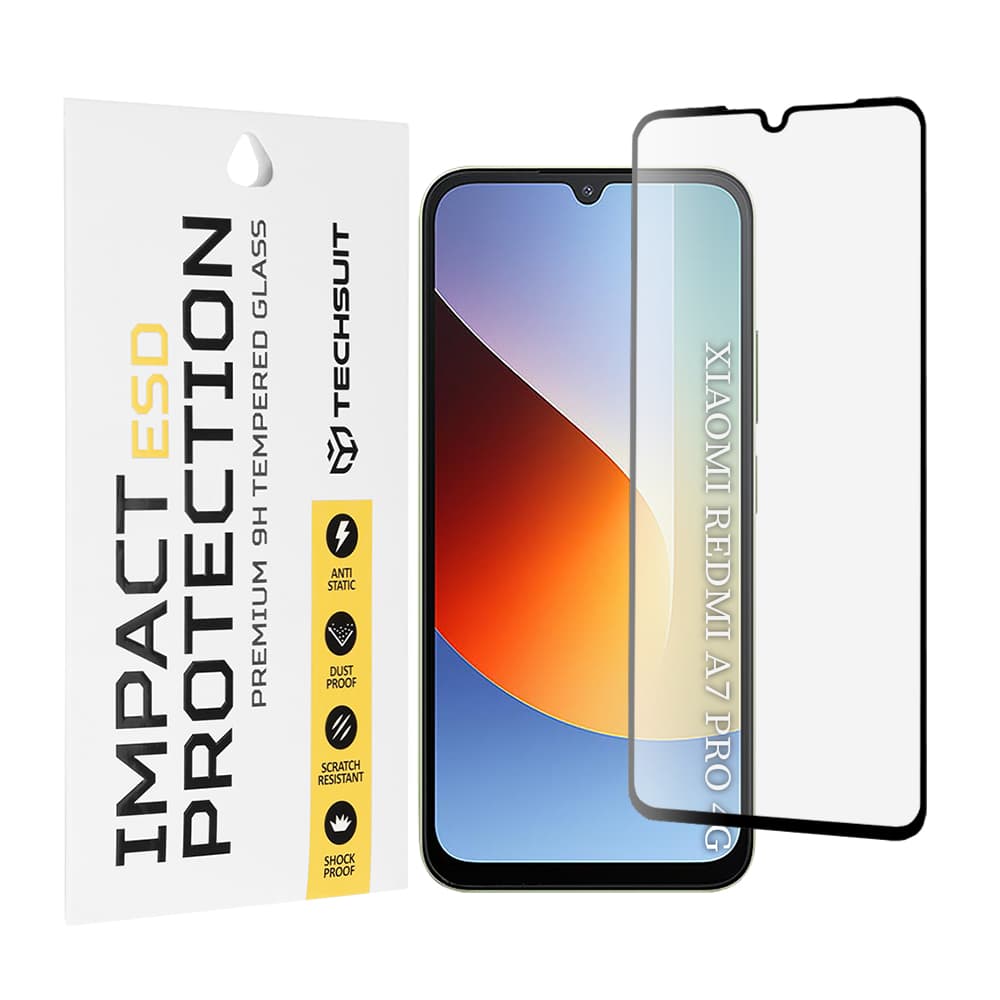 Ochranné sklo Techsuit ESD Glass Xiaomi Redmi A7 Pro 4G černé - náhled 1
