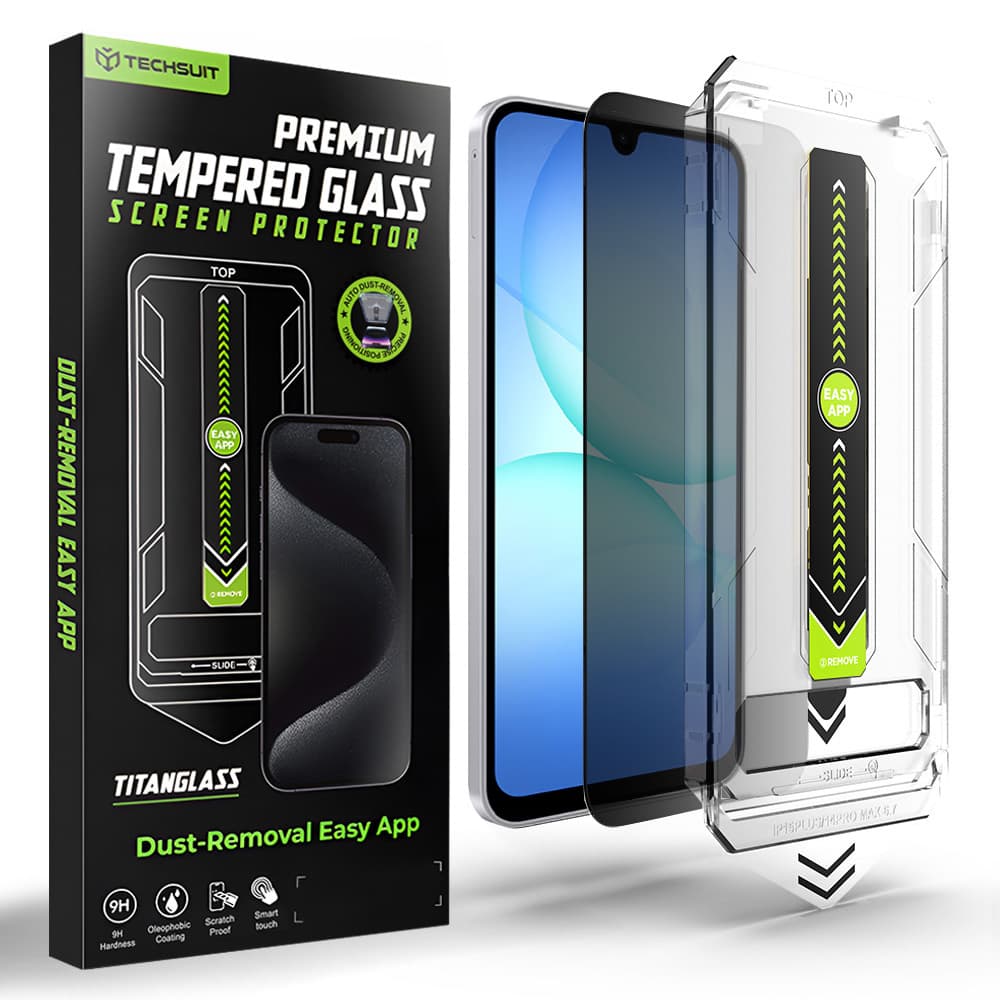 Tvrzené sklo Techsuit TitanGlass CrystalHD Privacy Samsung Galaxy A16 A17 - náhled 1