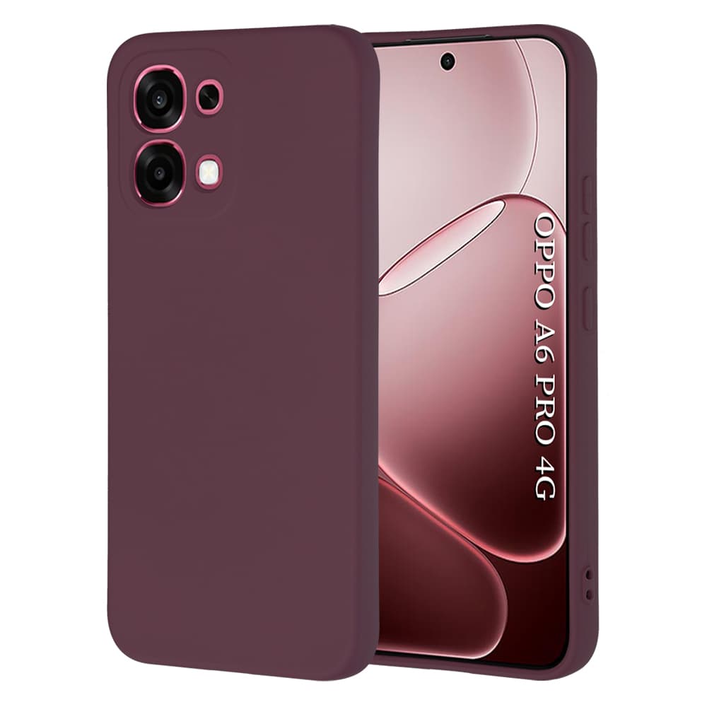 Kryt Techsuit SoftFlex Oppo A6 Pro 5G švestkově červený - náhled 1