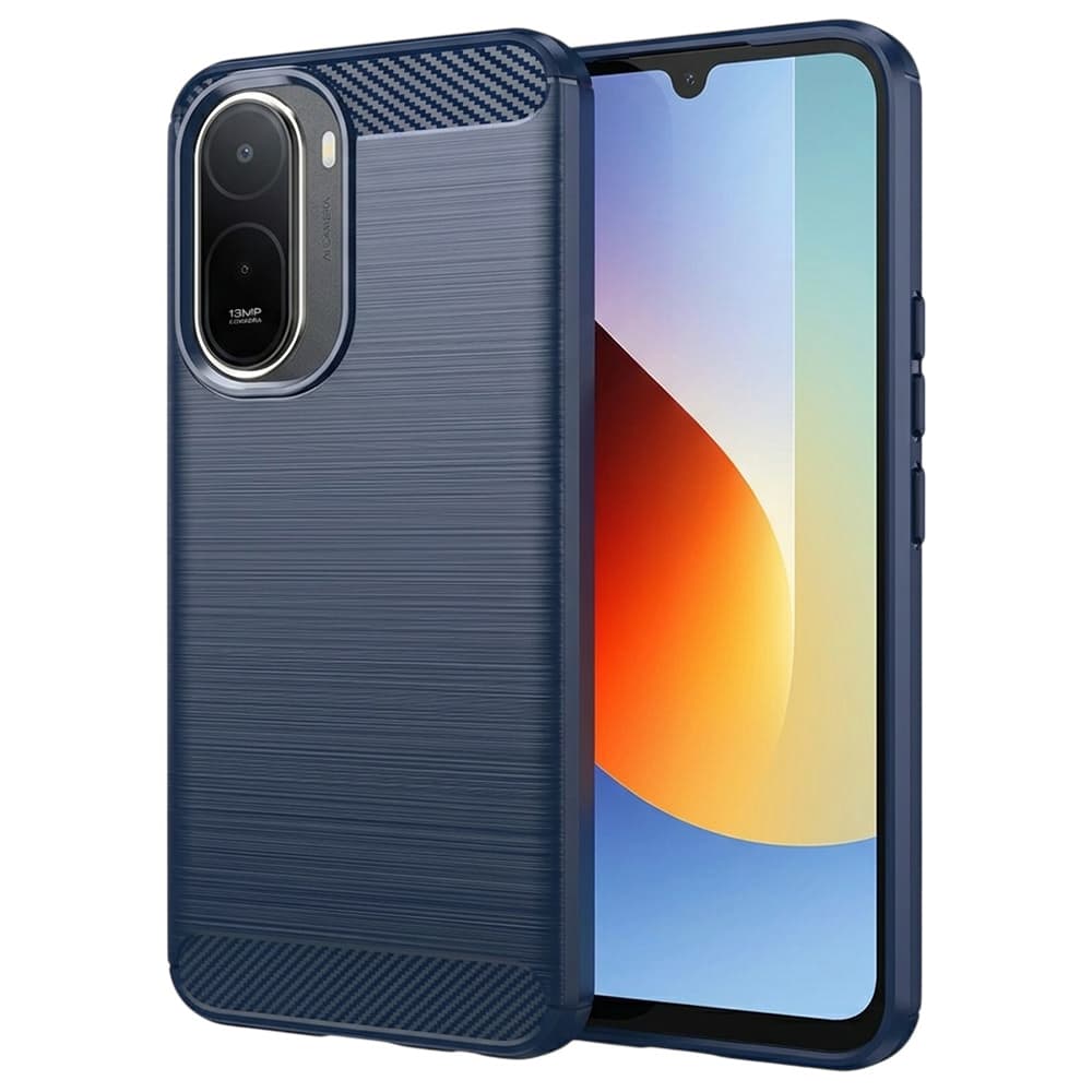 Kryt Techsuit Carbon Silicone Xiaomi Redmi A7 Pro 4G modrý - náhled 1