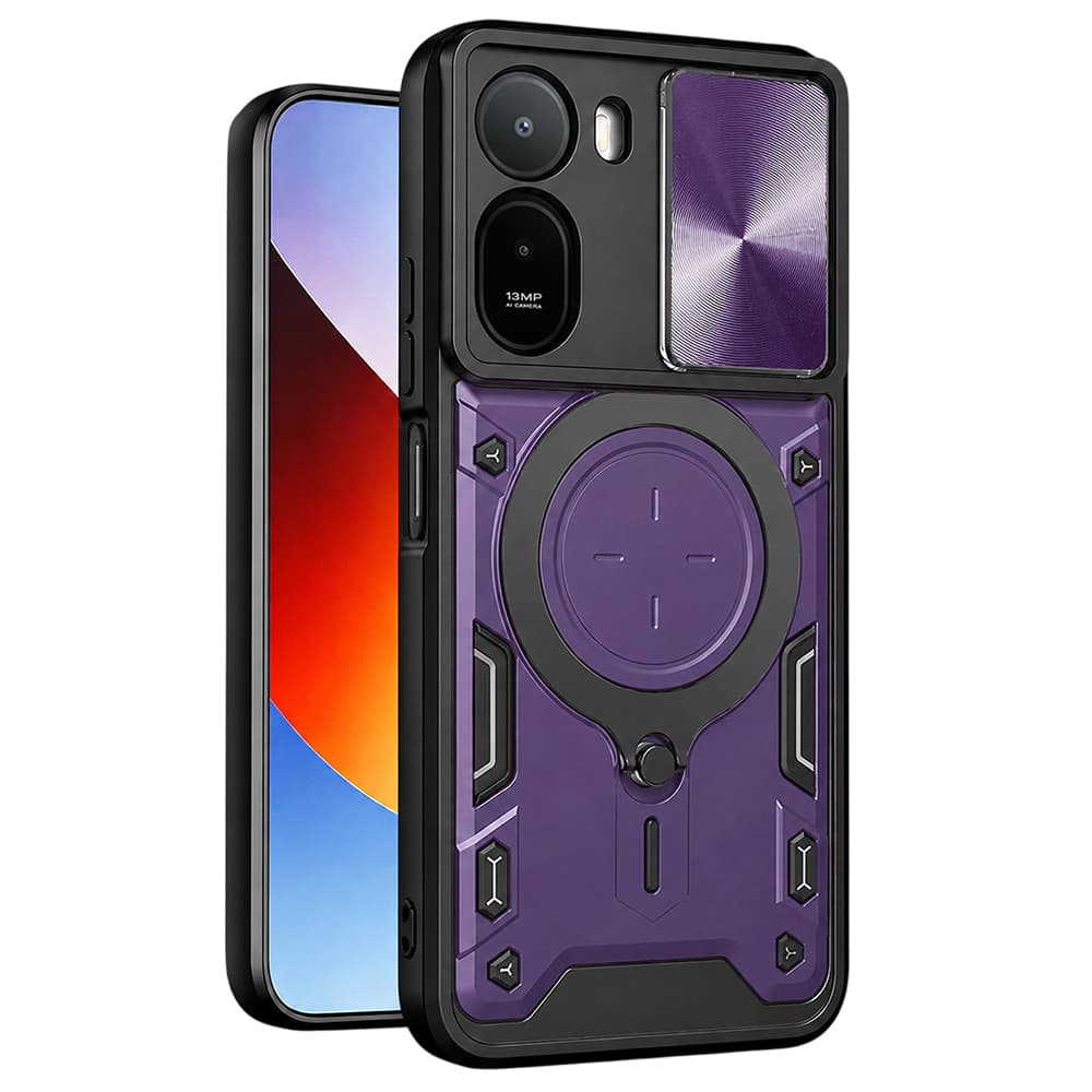 Kryt Techsuit CamGuard Pro Xiaomi Redmi A7 Pro 4G fialový - náhled 1