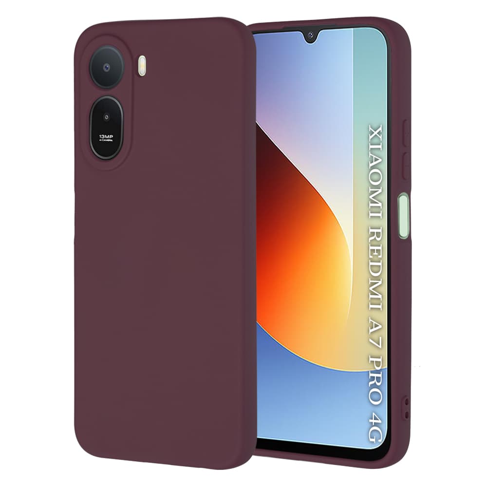 Kryt Techsuit SoftFlex Xiaomi Redmi A7 Pro 4G švestkově červený - náhled 1