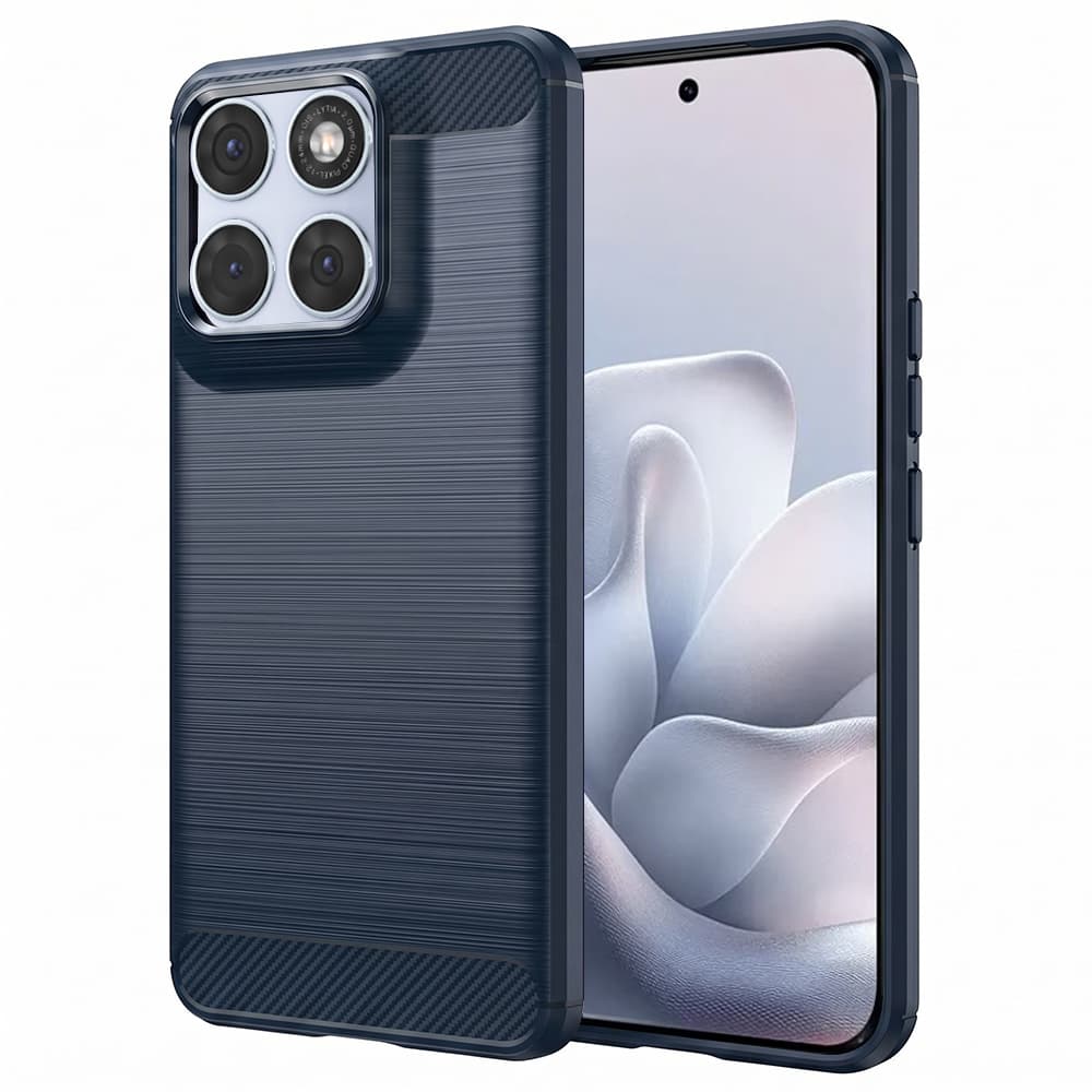 Kryt Techsuit Carbon Silicone Motorola Edge 70 Fusion modrý - náhled 1