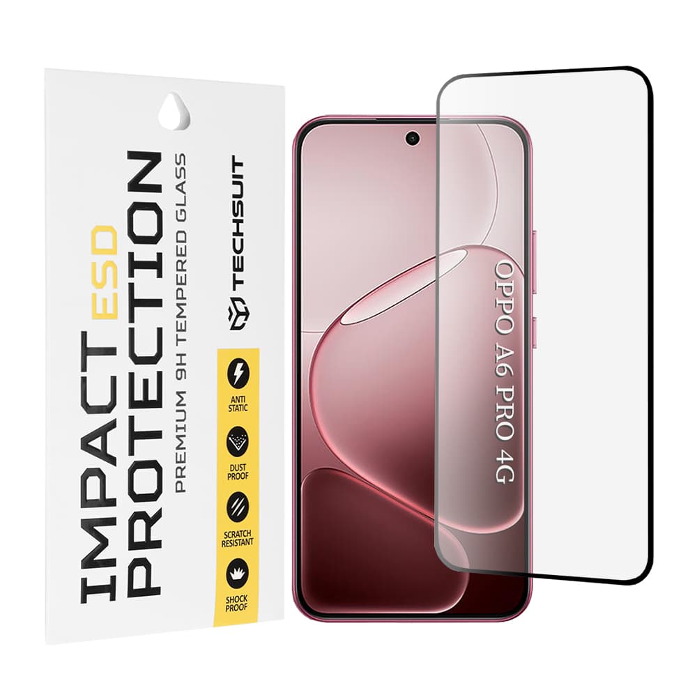 Tvrzené sklo Techsuit ESD Glass Oppo A6 Pro 5G černé - náhled 1