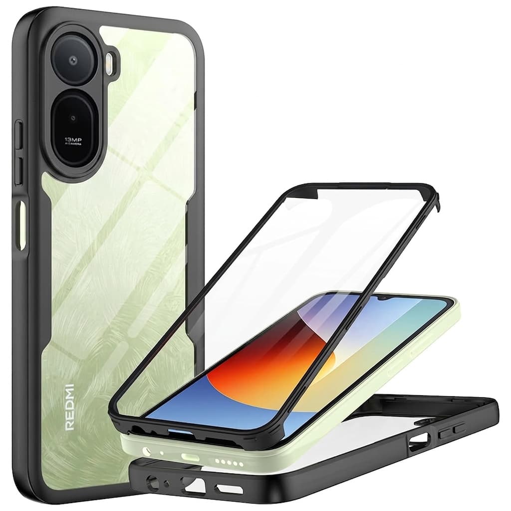 Kryt s ochranou displeje Techsuit ColorVerse 360 Series Xiaomi Redmi A7 Pro 4G černý - náhled 1
