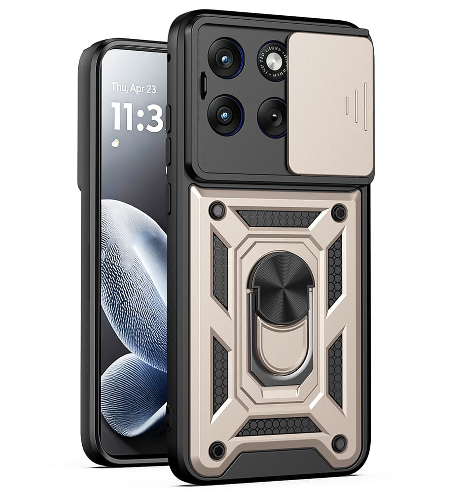 Kryt Techsuit CamShield Series pro Motorola Edge 70 Fusion zlatý - náhled 1