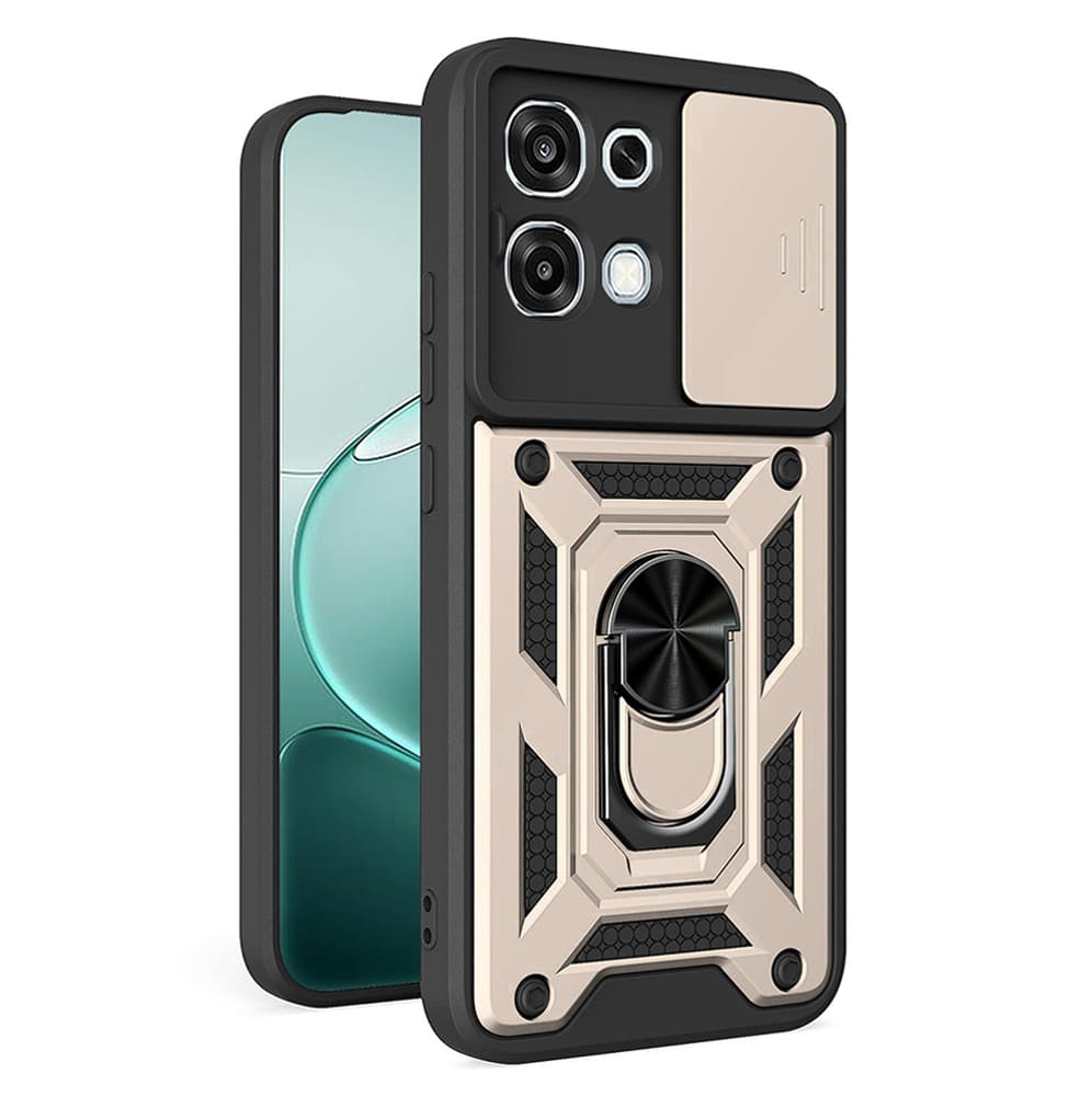 Kryt Techsuit CamShield Series pro Oppo A6 Pro 4G a 5G zlatý - náhled 1