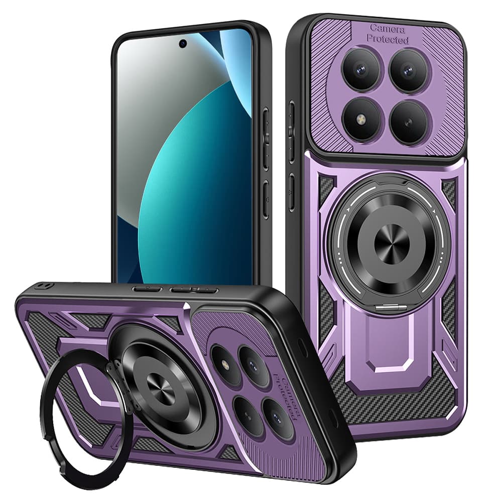 Kryt Techsuit RuggedCam pro Xiaomi Redmi Note 15 Pro 4G fialový - náhled 1
