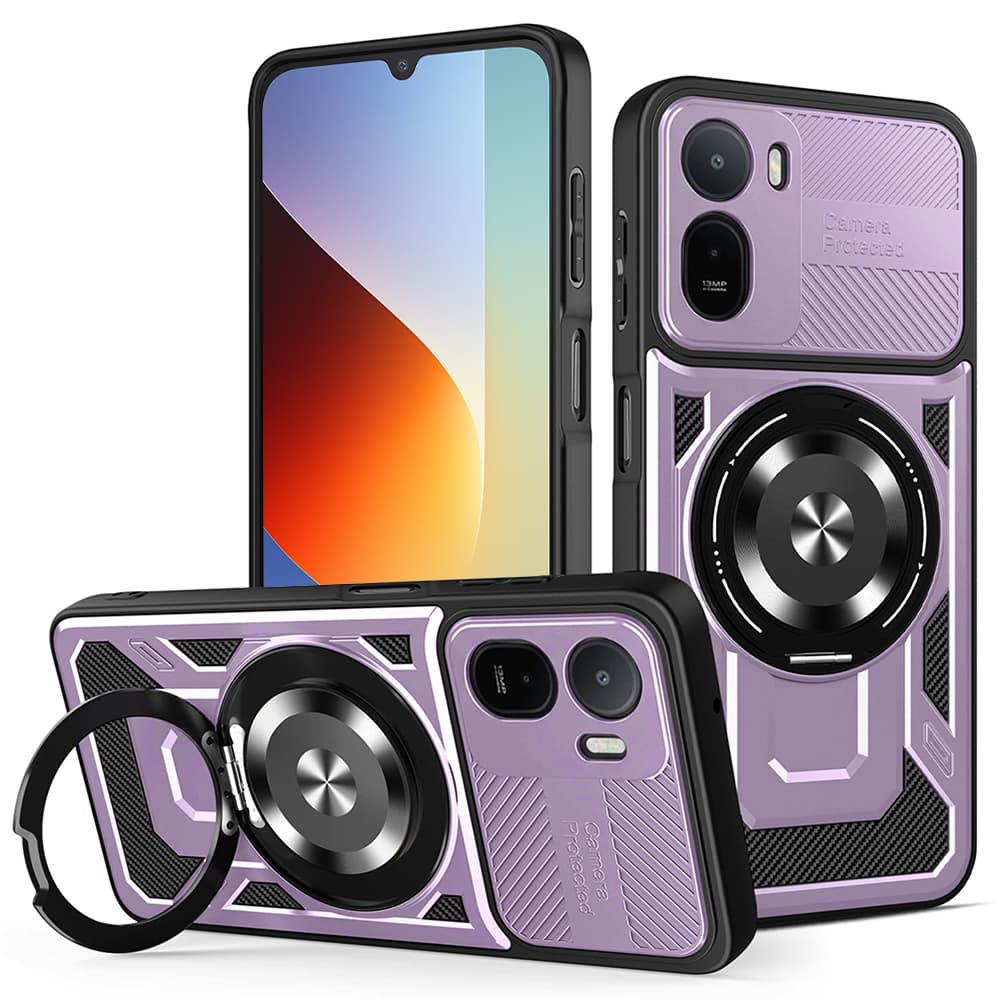 Kryt Techsuit RuggedCam pro Xiaomi Redmi A7 Pro 4G fialový - náhled 1