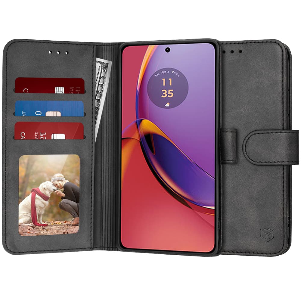 Flipové pouzdro Techsuit Diary Book pro Motorola Moto G84 černé - náhled 1