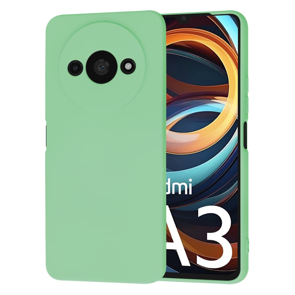 Silikonový kryt Techsuit SoftFlex pro Xiaomi Redmi A3 a A3x zelený - náhled 1