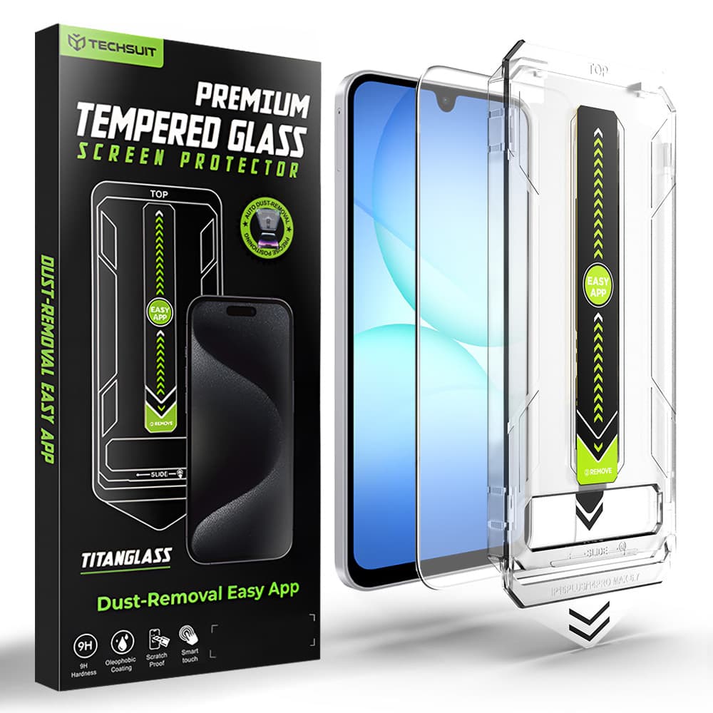 Tvrzené sklo Techsuit TitanGlass CrystalHD pro Samsung Galaxy A16 a A17 čiré - náhled 1