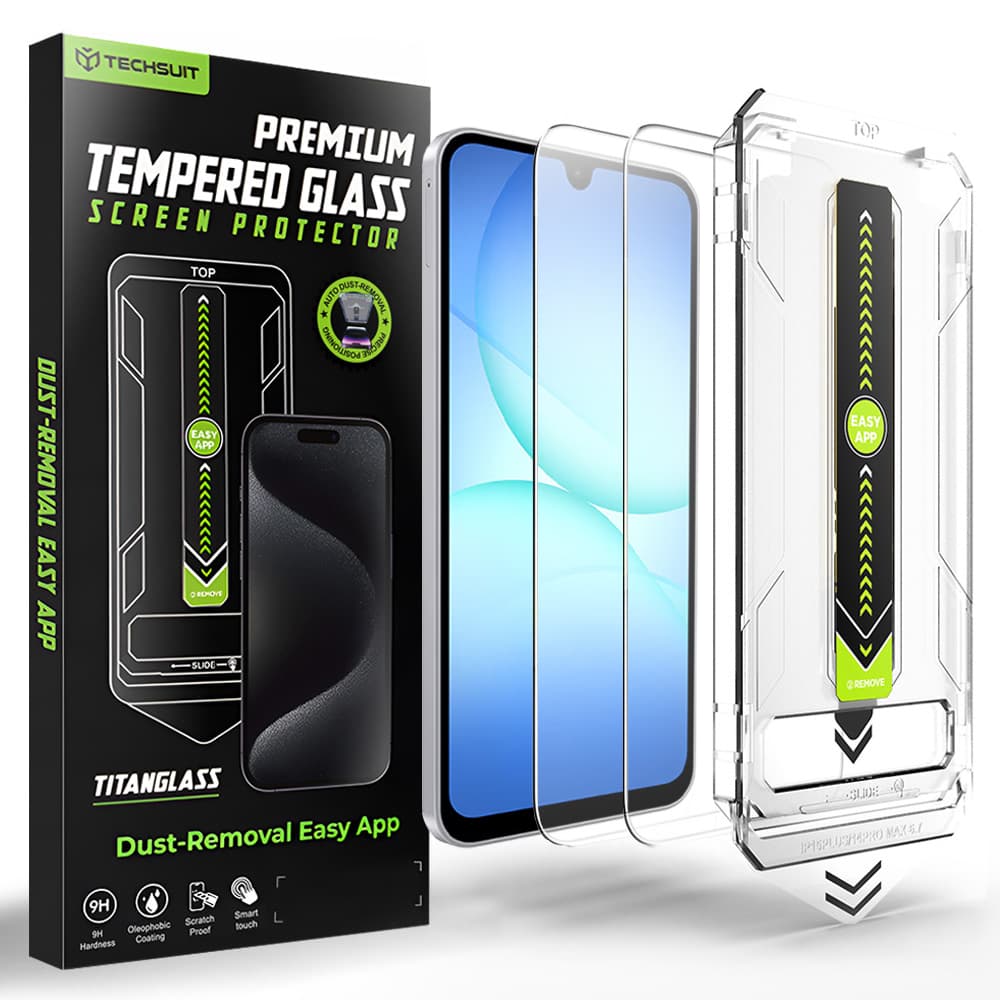 Tvrzené sklo Techsuit TitanGlass CrystalHD pro Samsung Galaxy A16 a A17 čiré - náhled 1