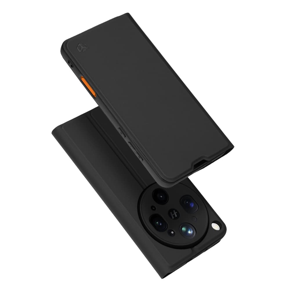 Flipové pouzdro Techsuit Magskin Book pro Oppo Find X9 Ultra černé - náhled 1