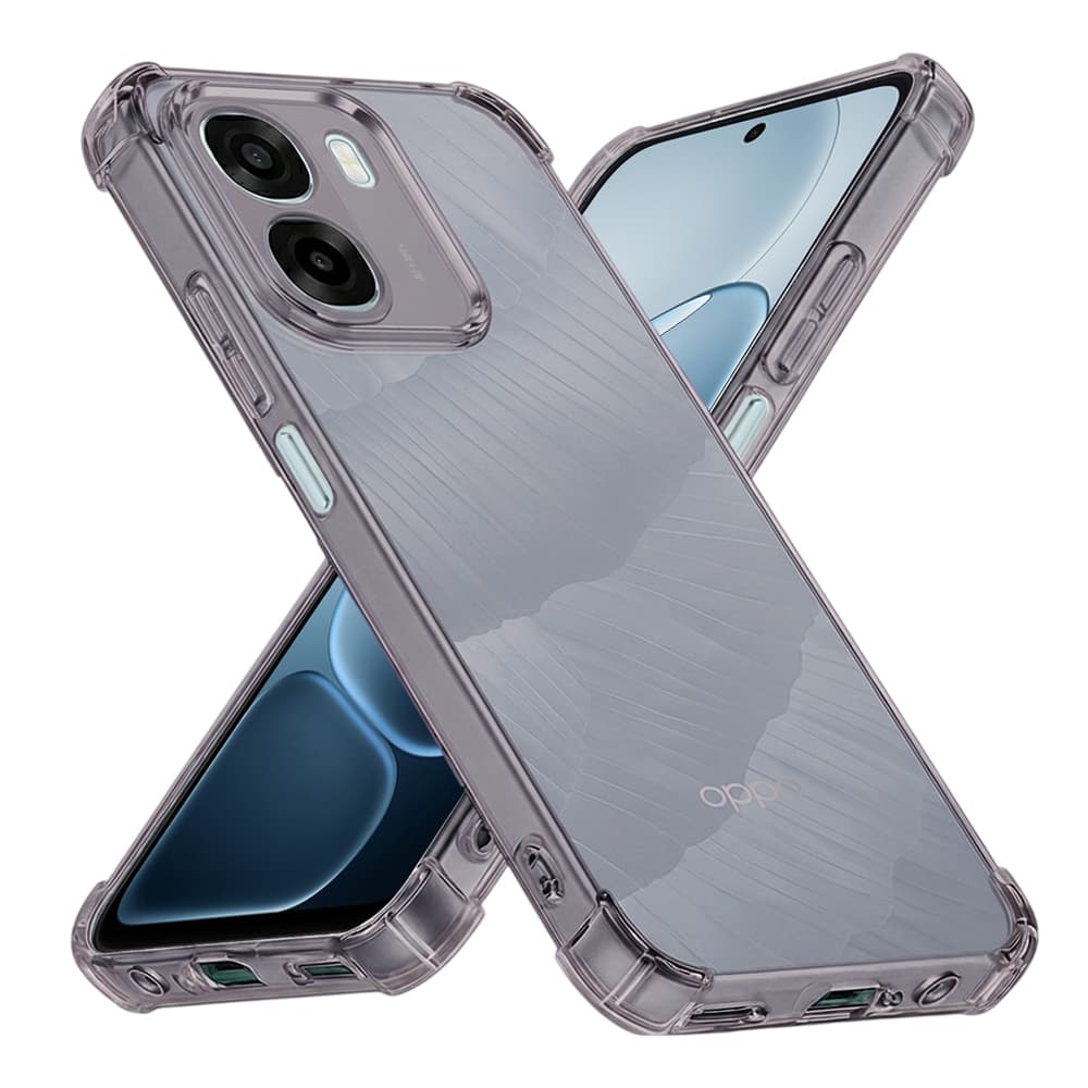 Silikonový kryt Techsuit Shockproof pro Oppo A6x a A6k kouřově černý