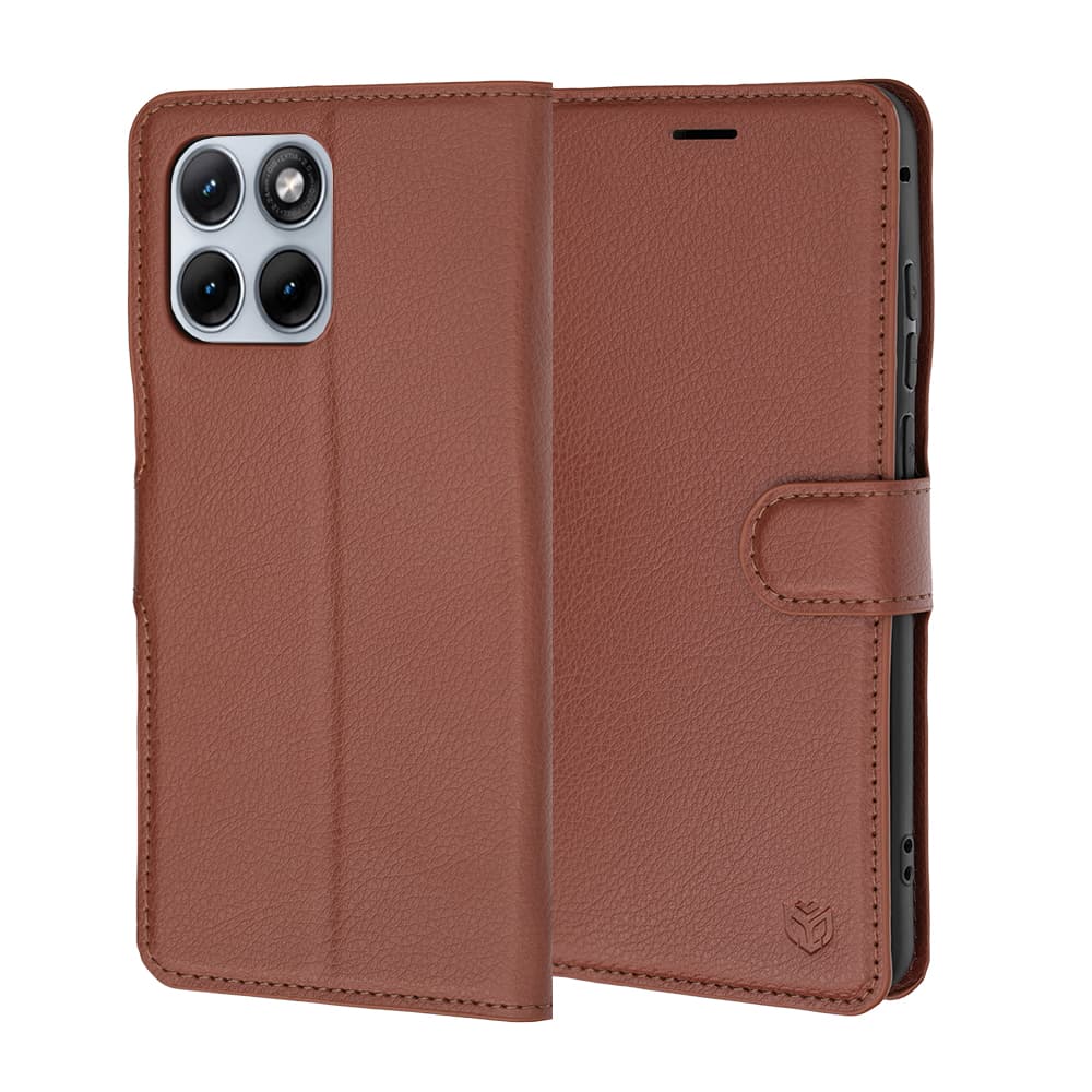 Kožené pouzdro Techsuit Leather Folio pro Motorola Edge 70 Fusion hnědé - náhled 1
