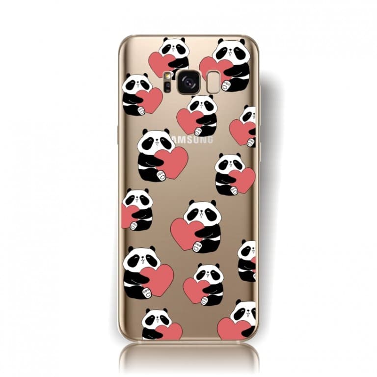 Pouzdro TopQ Samsung S8 Plus pevné Panda love 18026