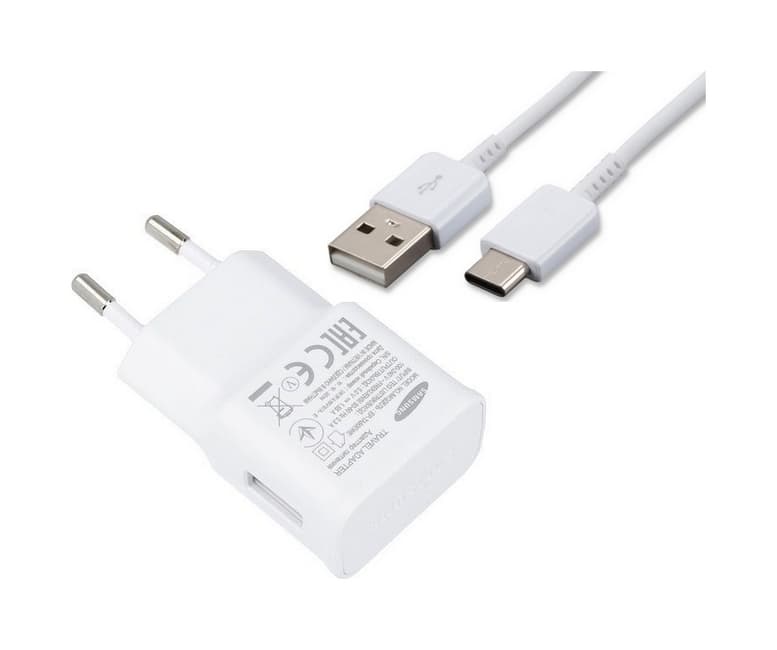 Originální nabíječka Samsung EP-TA50EWE + EP-DN930CWE USB-C (Type C) bílá 1,55 A 25410
