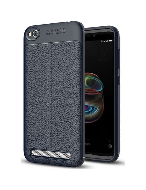 Pouzdro TopQ Xiaomi Redmi 5A silikon Leather modrý 27054