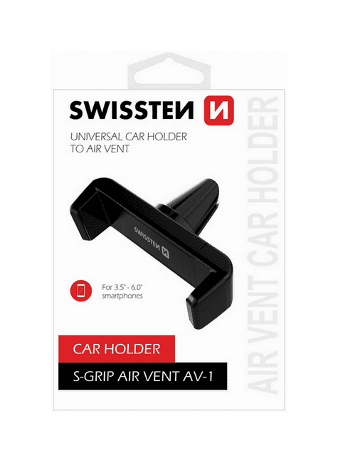 Držák do auta na větrací mřížku Swissten S-Grip AV-1 černý 28299 - náhled 1