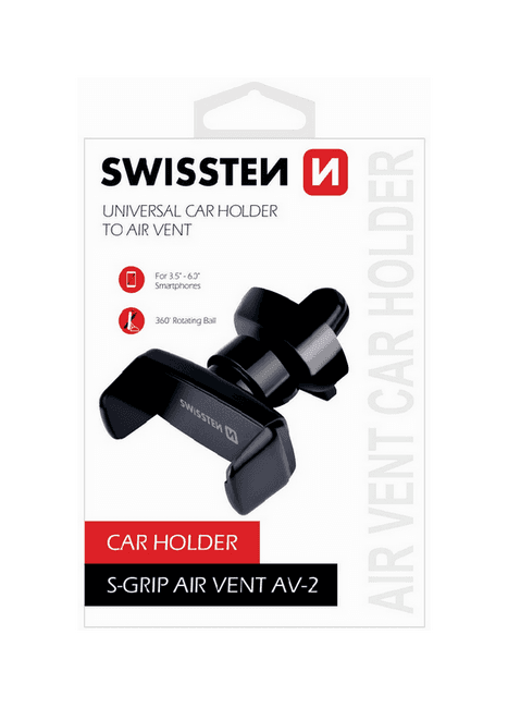 Držák do auta na větrací mřížku Swissten S-Grip AV-2 černý 28300 - náhled 1