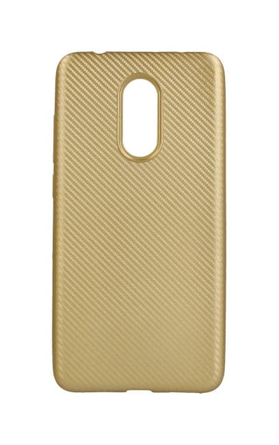Pouzdro TopQ Carbon Xiaomi Redmi 5 silikon zlatý 29841