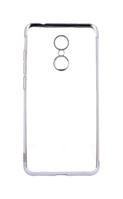 Pouzdro TopQ Xiaomi Redmi 5 silikon Frame stříbrný 29984