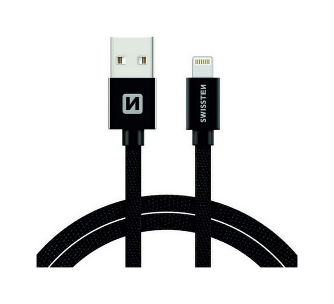 Datový kabel Swissten Lightning pro iPhone 2m černý 30508