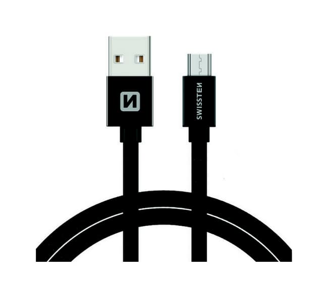 Datový kabel Swissten microUSB 1,2m černý 30639