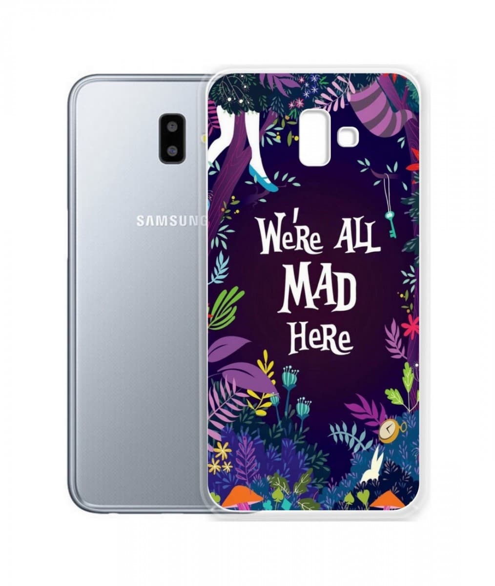 Pouzdro TopQ Samsung J6+ silikon Mad 34033