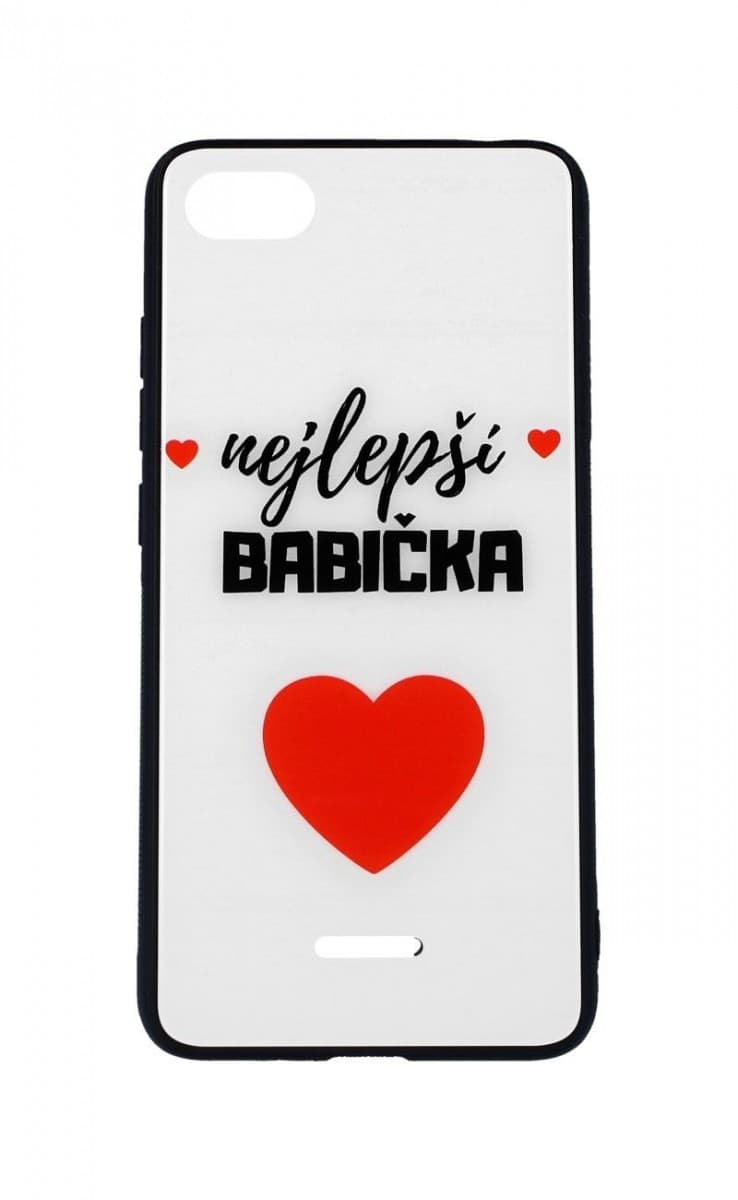 Pouzdro TopQ GLASS Xiaomi Redmi 6A pevné nejlepší babička 35455