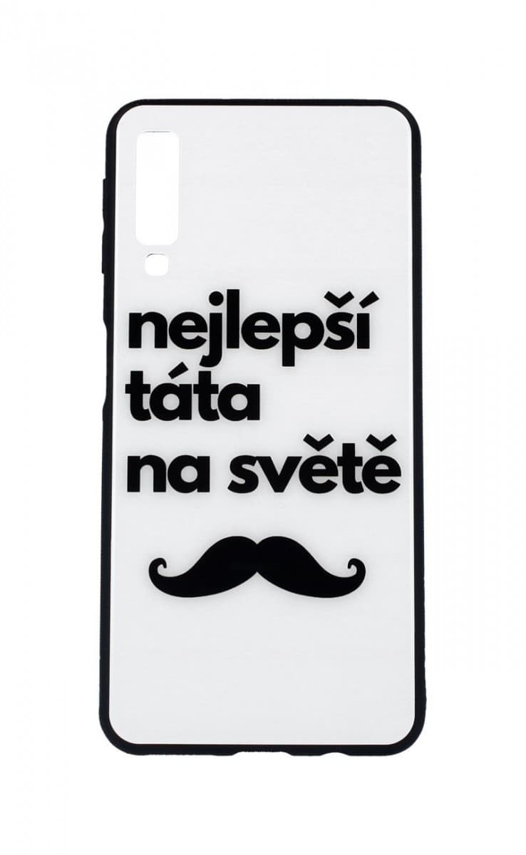 Pouzdro TopQ GLASS Samsung A7 pevné nejlepší táta na světě 35465