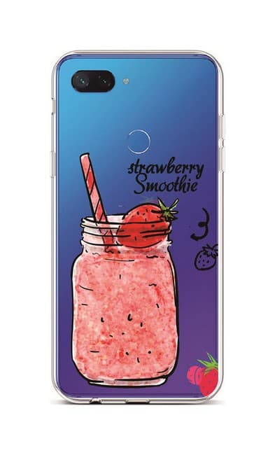 Kryt TopQ Xiaomi Mi 8 Lite silikon Strawberry Smoothie 36384