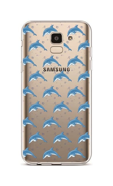 Kryt TopQ Samsung J6 silikon Dolphins 37879